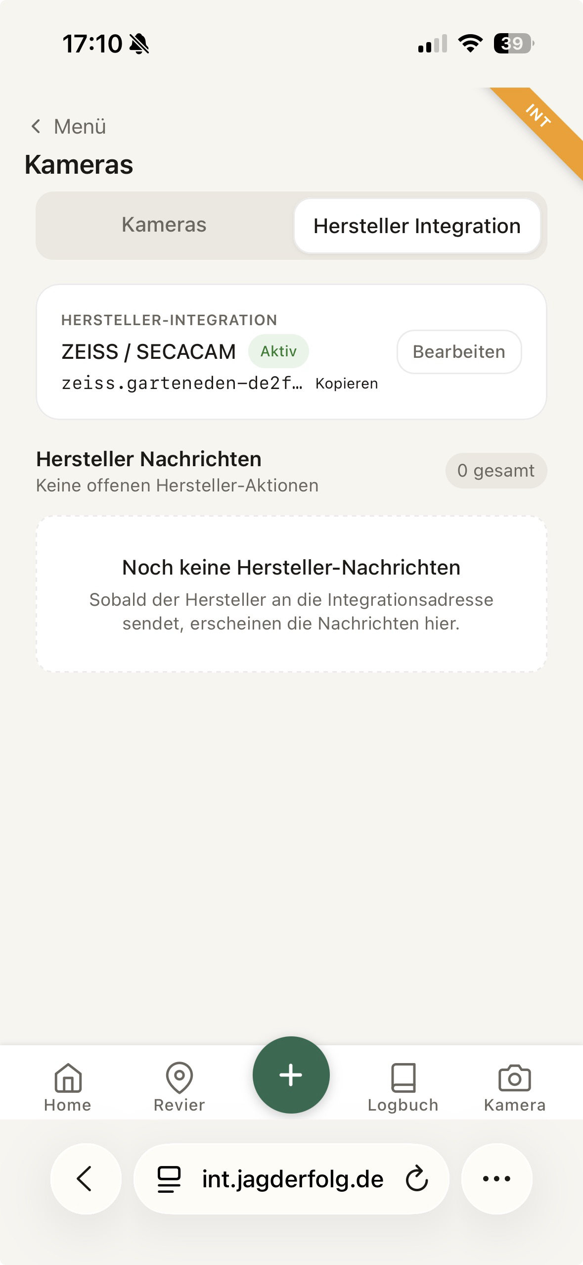Aktive ZEISS Integration in Jagderfolg